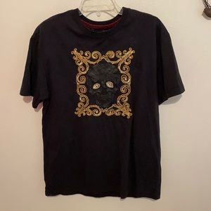 Edward Dada, leather skull T-shirt Size L